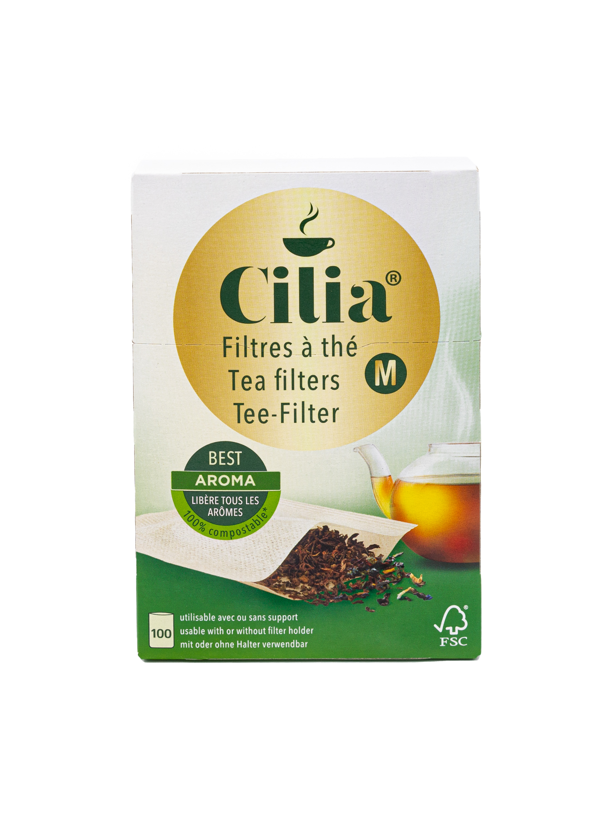 Cilia® Teefilter M: Der vielseitige Teefilter für das volle Tee-Aroma